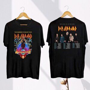 Def Leppard Journey Stadium Summer Tour 2 Sided T Shirt 78